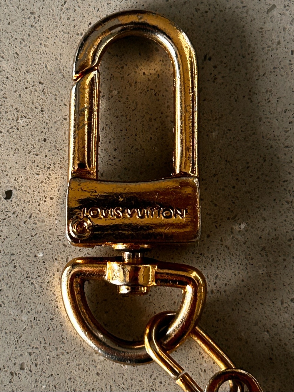 Louis Vuitton M62694 Anneau Cles Goldtone Small Key Holder and Strap Extender